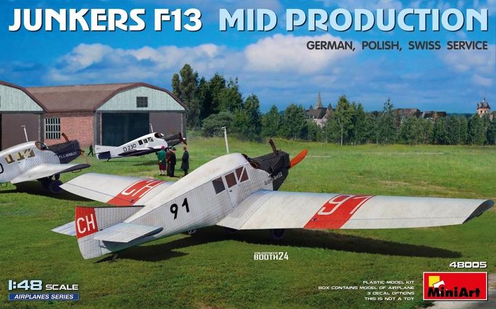 Produktbild Mini art 1:48 Junkers F13 Zivil Mit. Prod.