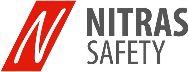 Actual product image Nitras NYLOTEX, nylon gloves, grey, latex coating, black (colour code: 1210), shrink napped (10, 11, 12, 7, 8, 9)