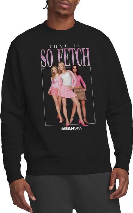 Actual product image Mean Girls Unisex Adult So Fetch 90s Sweatshirt (L)