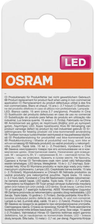 Produktbild Osram LED Leuchtmittel LED Retrofit CLASSIC A 5.9W 827 Frosted E27 Warm weiss 4099854467738 (E27, 5.90 W, 806 lm, 6 x, D)