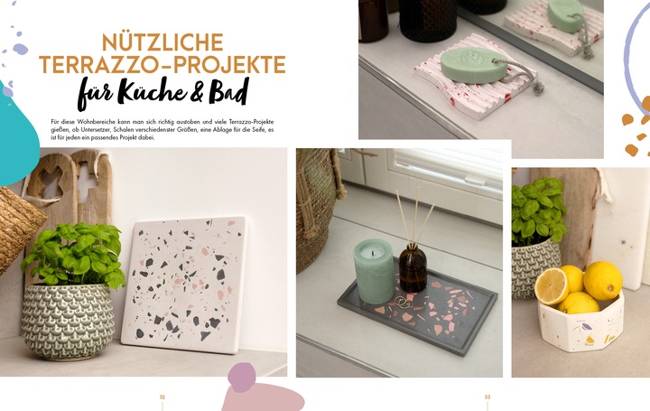 Produktbild Terrazzo-Dekoideen einfach selber giessen (Deutsch, Jennifer Dargel, 2023)