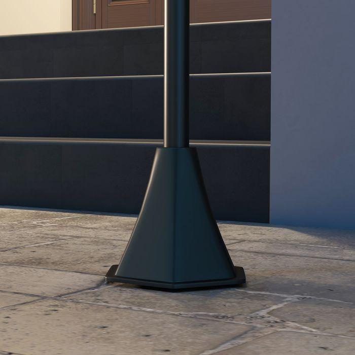 Produktbild Swisshandel24 Solar Strassenlaterne LED, IP44, ABS, 17Bx17Tx127Hcm, mit Kaltweiss LED Licht, Lichtsensor, wasserdi (30 lm, IP44)