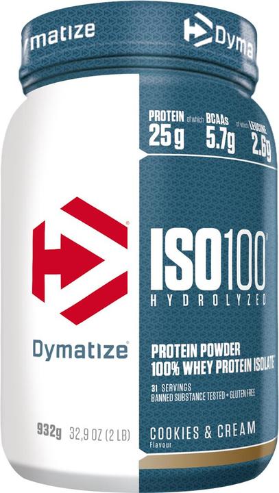 Actual product image Dymatize Iso 100 Cookie & Cream (Cookies & Cream, 1 pcs., 932 g)