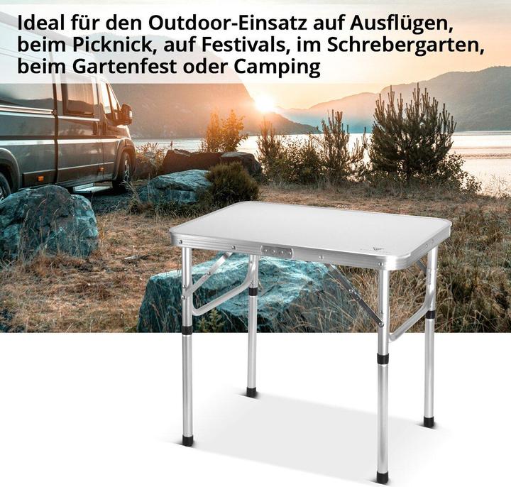 Image du produit Stahlwerk Table pliante en aluminium Table de camping Table de jardin Table de pique-nique Table pliante
