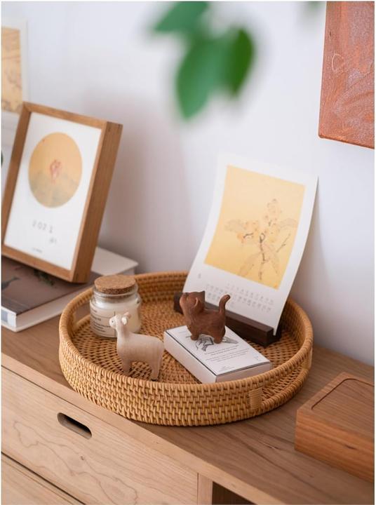 Produktbild Dudoplatz Rundes Serviertablett aus Rattan