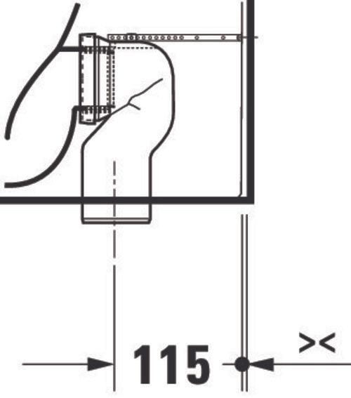 Produktbild Duravit Tiefspül-Stand-WC No 1 rimless, 370x570mm, 4,5 Liter weiss