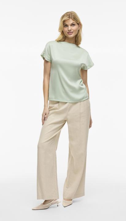 Produktbild Vila VIELLETTE U-Boot-Ausschnitt Oberteil mit kurzen Ärmeln (38)