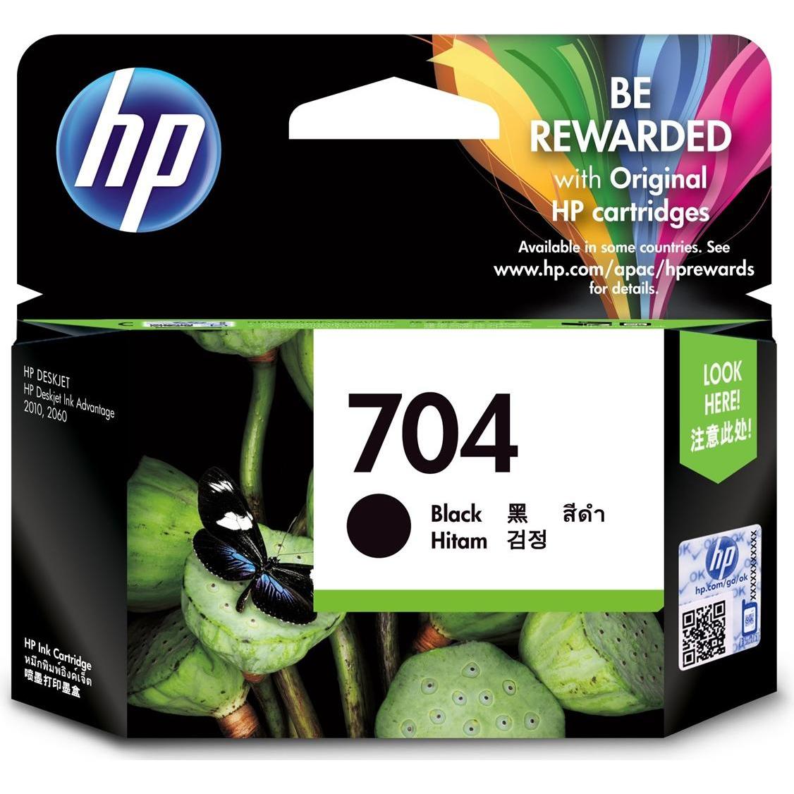 HP, Druckerpatrone, 704 - Schwarz - Original - Tintenpatrone (BK)