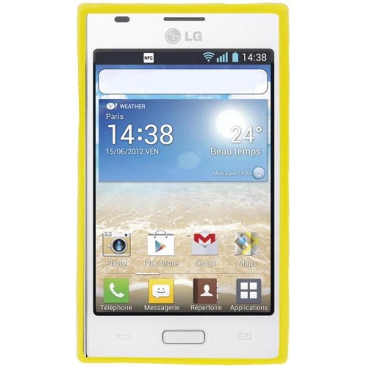 Thumbnail - König Design Schutzhülle TPU Punkte Case für Handy LG Optimus L5 / E610 gelb (LG Optimus L5), Smartphone Hülle, Gelb