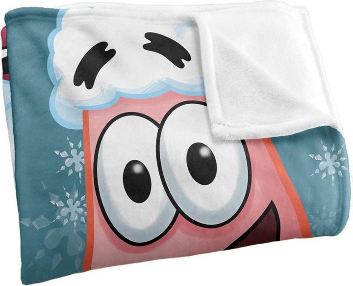 Spongebob Squarepants Weihnachtsmann Decke Seidig Supersoft (152 x 127 cm)