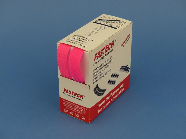 Produktbild Fastech Klettband-Box Neonpink (20 mm)