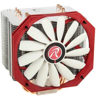 Raijintek EreBoss rot (160 mm), CPU Kühler, Weiss, Rot