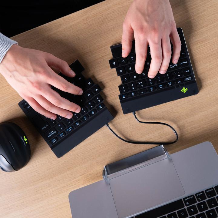 Productafbeelding R-Go Tools R-Go Split Break Ergonomisch Toetsenbord Azerty (Fr) Bluetooth B (FR, Draadloze)