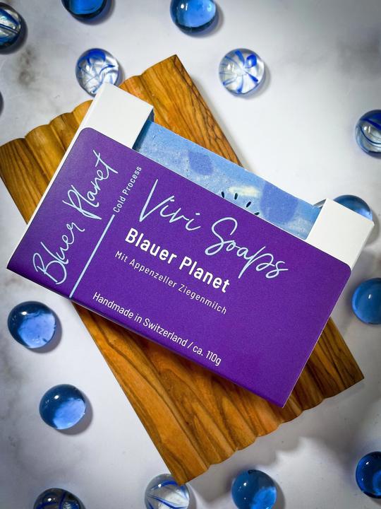 Produktbild Vivi Soaps Blauer Planet Ziegenmilchseife (Hartseife)