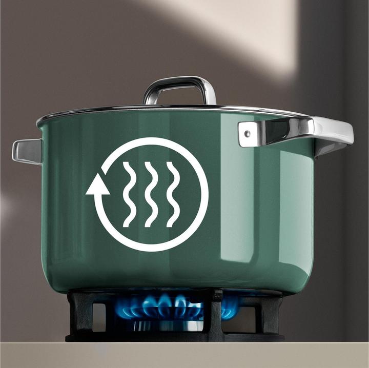 Actual product image WMF Topf Set Fusiontec Mineral Pro Eucalyptus Hazel (Pan set + pot set, Enamel, Stainless steel, 24 x 32.50 cm)