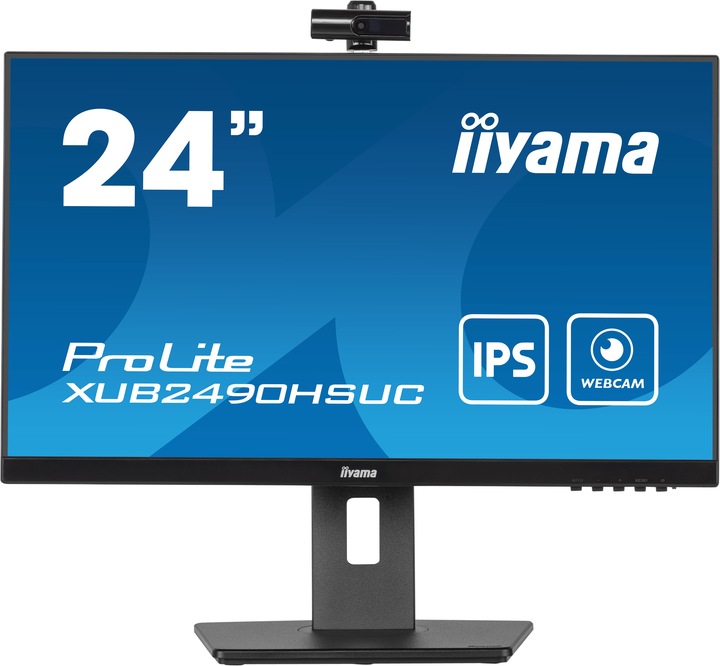 iiyama TFT XUB2490HSUC 60,4cm Webcam 24"/1920x1080/DP/HDMI/VGA/HDCP/USB (1920 x 1080 Pixel, 24")