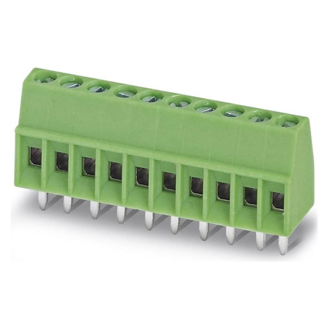 Phoenix Contact PCB-aansluiting 2,54mm 4-polig, Kabels + Stekkers, Groen