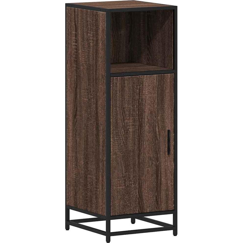 VidaXL, Badezimmerschrank, Badschrank Braun Eichen-Optik 35x37,5x100 cm Holzwerkstoff