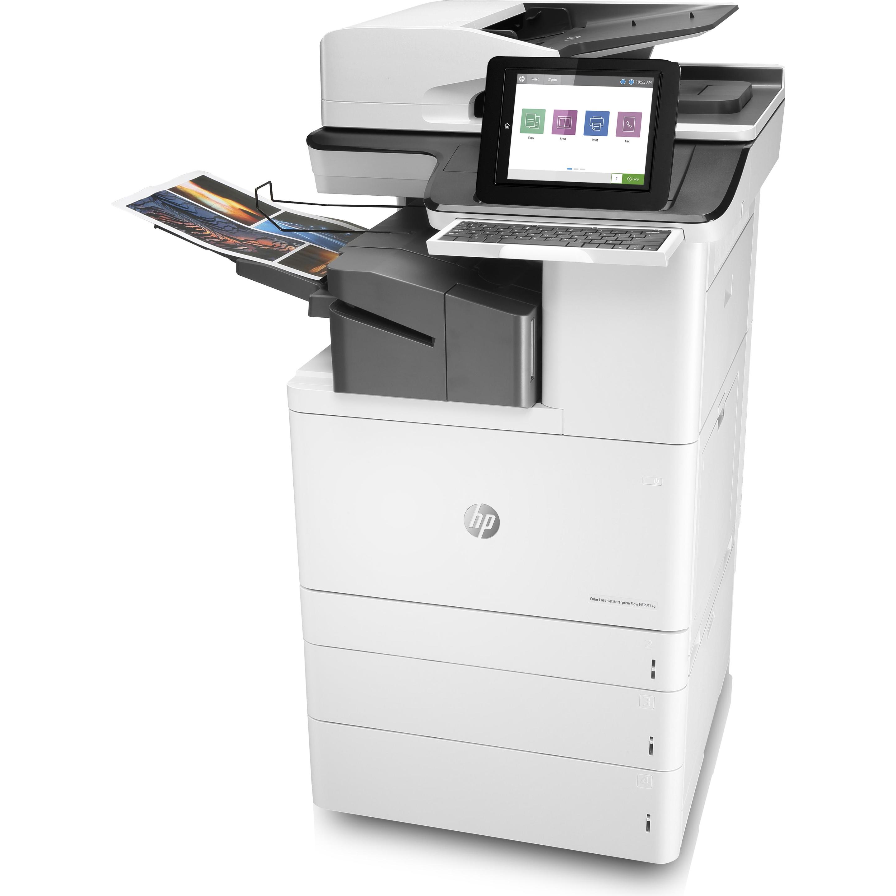 HP MFP M776zs (Laser, Farbe), Drucker, Schwarz, Grau
