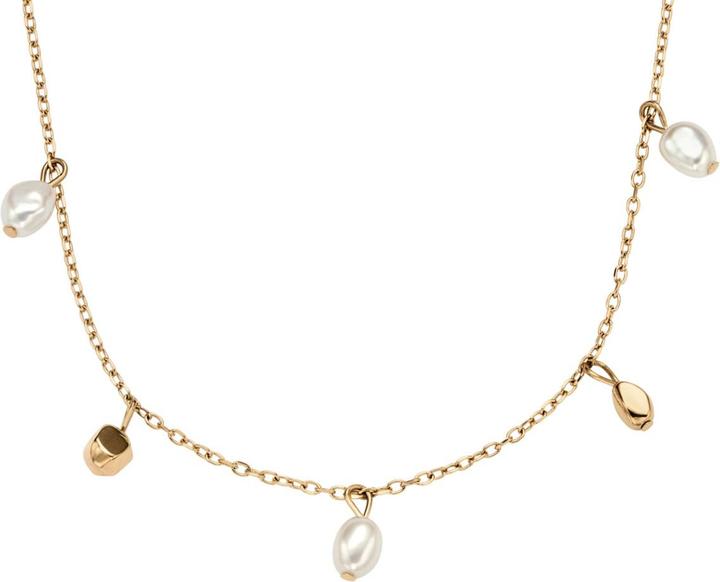 Produktbild Skagen Agnethe Pearl Halskette (Edelstahl (goldfarben), 46 cm)