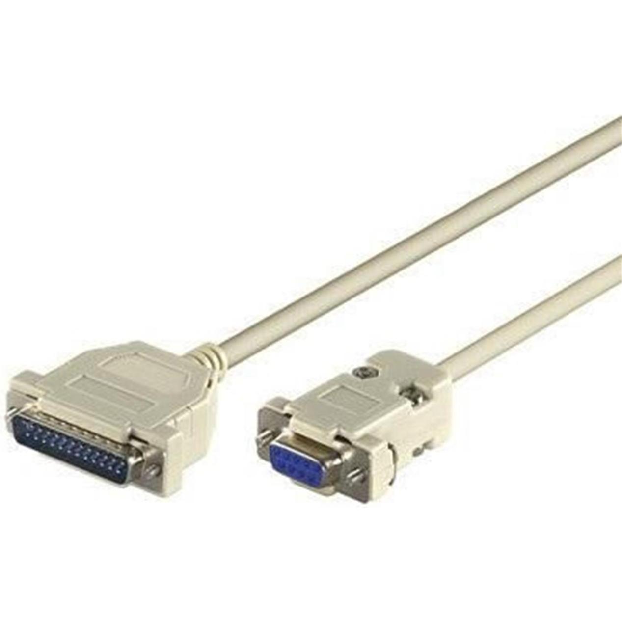 MicroConnect Cavo seriale DB9-DB25 1.8m (1.80 m), Cavo di interfaccia