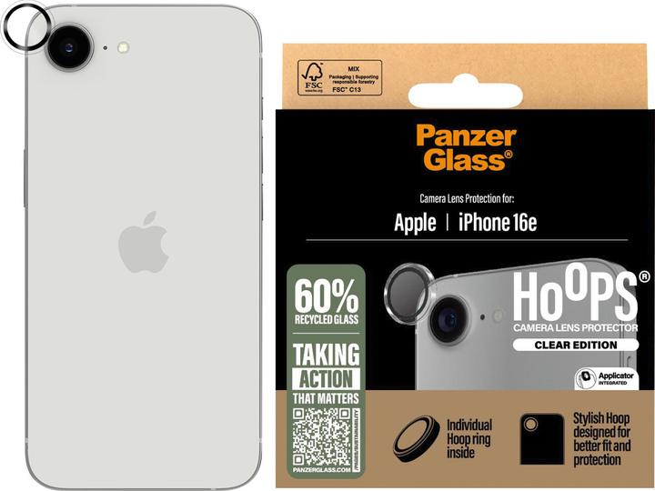 Image du produit PanzerGlass Hoops transparent Lens Protector iPhone SE (2025) (1 pcs, Apple iPhone 16e, Apple iPhone 17e)