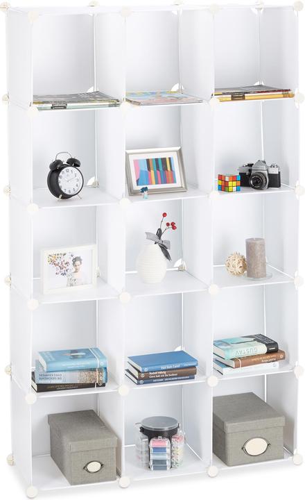 Actual product image Relaxdays Modular Shelf with 15 Compartments
