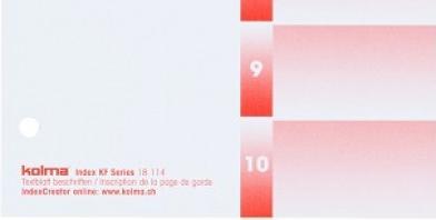 Image du produit Kolma Intercalaire A4 strong vierge 10 pièces couleur