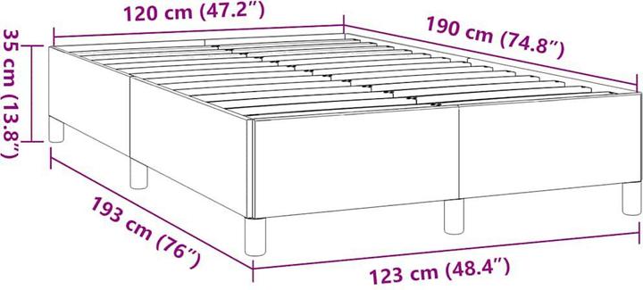 Image du produit vidaXL Bettgestell (120 x 190 cm)