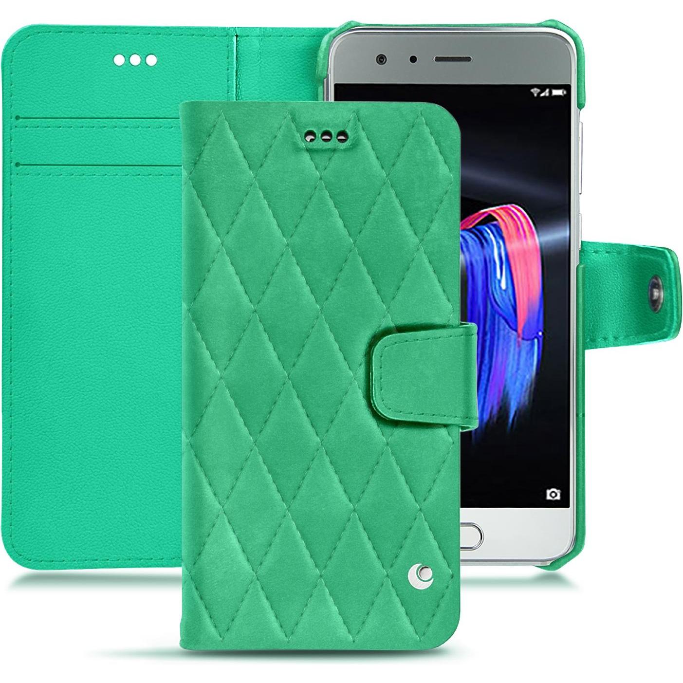 Noreve Lederschutzhülle Wallet (Honor 9), Smartphone Hülle, Grün