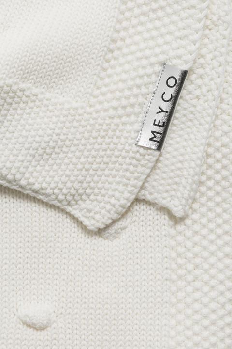 Actual product image Meyco Baby blanket large Knots - offwhite - 100x150cm