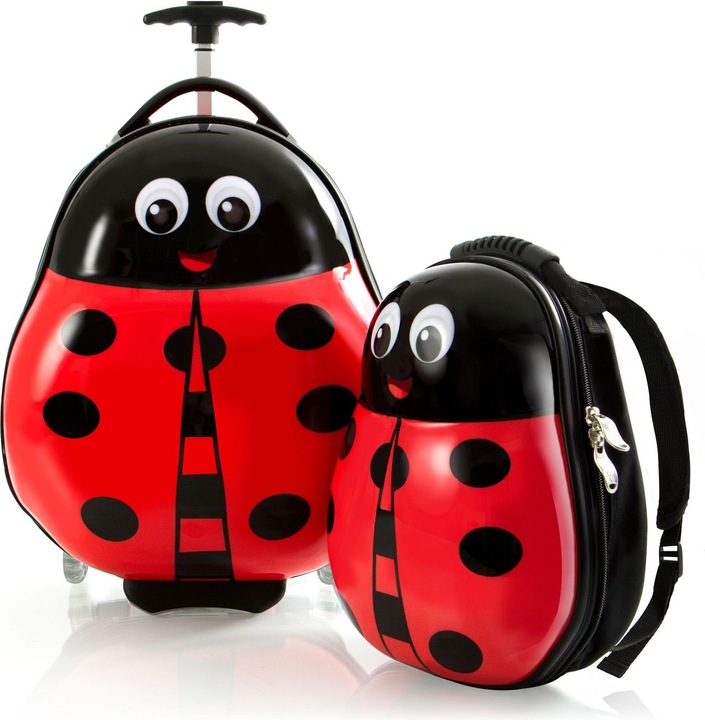 Produktbild Heys Travel Tots -lasten matkalaukku & reppu -setti, lepp??kerttu (22 l)