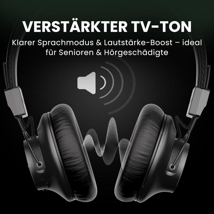 Image du produit Avantree Kabellose TV-Kopfhörer mit Lautstärke-Boost (Pas de réduction du bruit, 60 h, Sans fil)