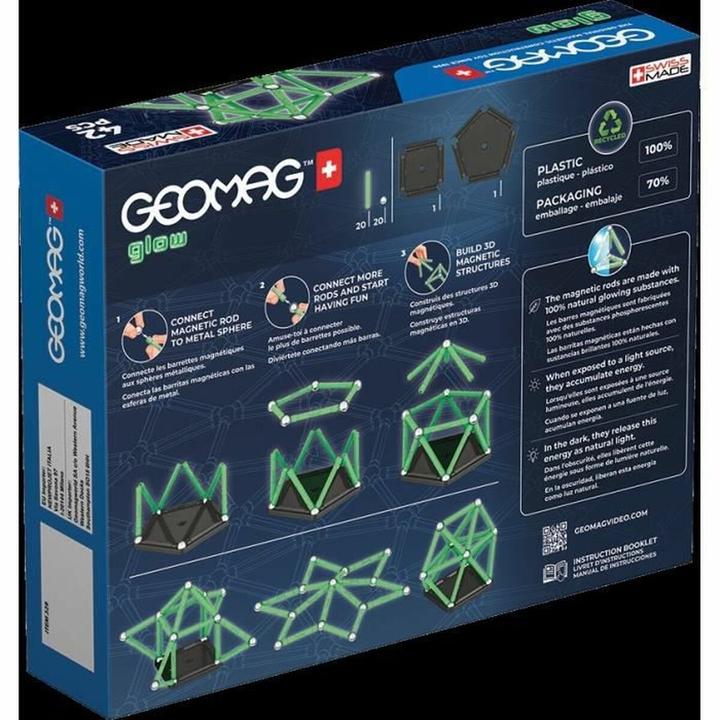 Actual product image Geomag GLOW RECYCLED 42 parts