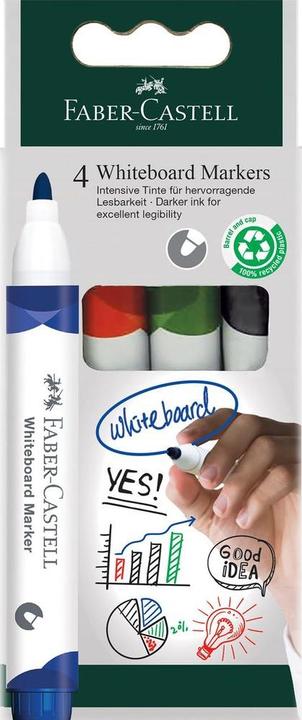 Produktbild Faber-Castell Marker Whiteboard W20 4er Etui (4x)