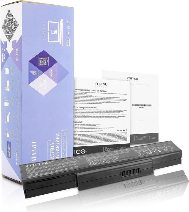 Actual product image Mitsu BATTERY BC/AS-K72 (ASUS 4400 MAH 48 WH) - Battery (6 Cells, 4400 mAh)