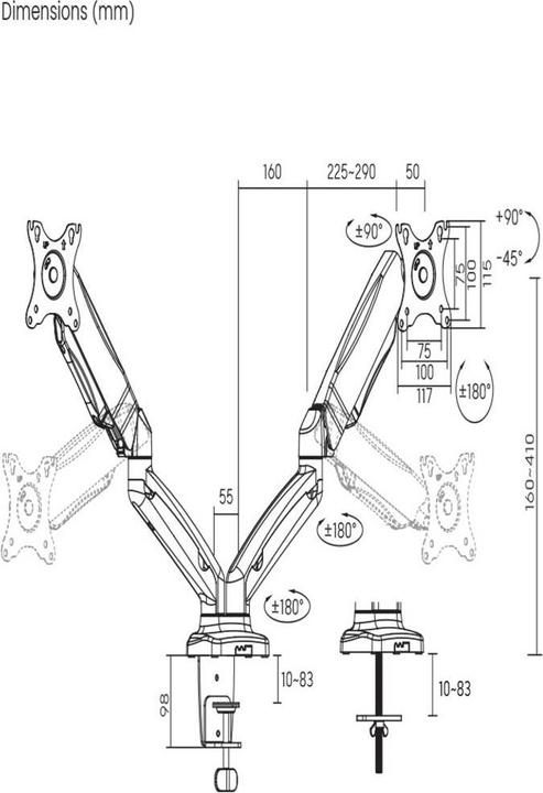 Actual product image SpeaKa Professional SP-MM-910 (Table, 32")