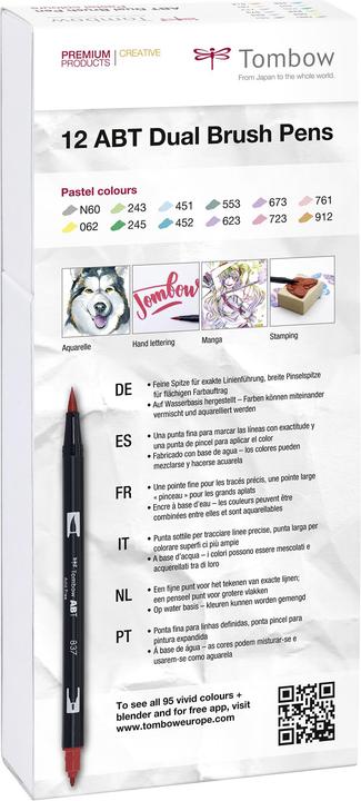 Actual product image Tombow ABT Dual Brush Pen (12x)