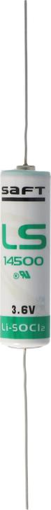 Image du produit Saft Batterie LS14500CNA mit axialem Drahtanschluss (1 pcs, 14500, 2250 mAh)