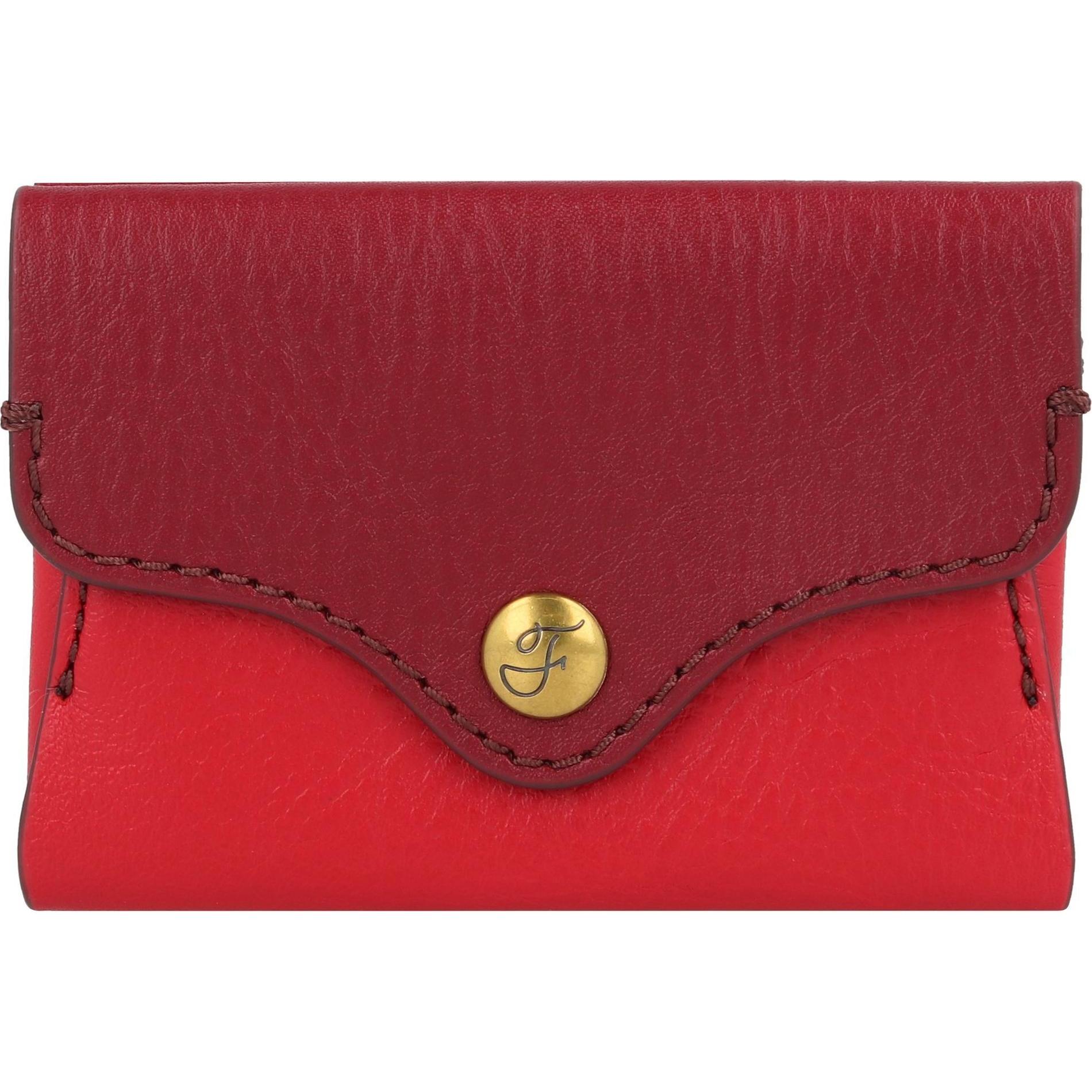 Fossil, Portemonnaie, Heritage Kreditkartenetui Leder 10 cm, Rot