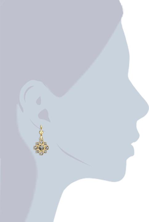 Produktbild Lulu & Jane Damen Metall-Legierung Glas gelbgold - 29189 (Metall-Legierung)