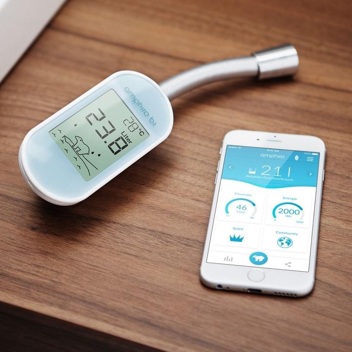 Actual product image Amphiro b1 Bluetooth shower computer