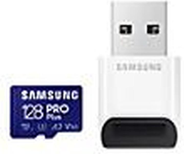 Produktbild Samsung SD MicroSD Card SDXC PRO Plus Reader (128 GB, microSDXC, U3, UHS-I)