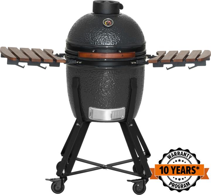Mustang Grill Kamado M Houtskool Barbecue Grill Oppervlak (Diameter)=380mm Grijs (380 mm)