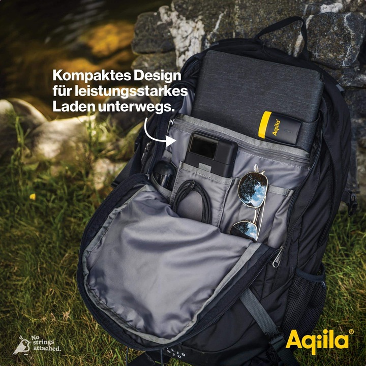 Actual product image Aqiila Powerbird B20B+ - Powerbank 20000 mAh, 65W - Black (20000 mAh, 65 W, 74 Wh)