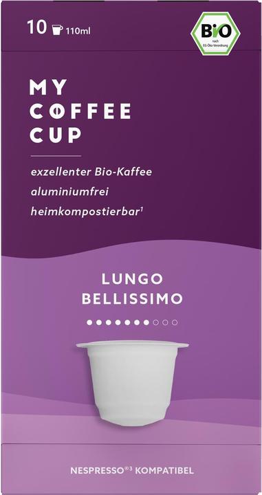 Immagine prodotto My-Cups Caffè biologico Lungo Bellissimo capsule 10 capsule (10 x Porta.)