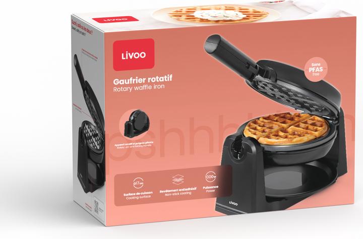 Produktbild Livoo Rotierendes Waffeleisen