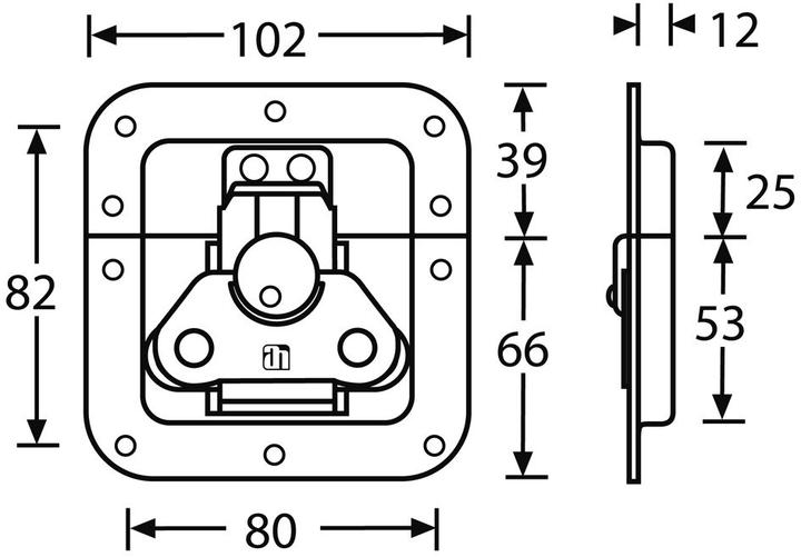 Produktbild Werkstarck Verschlüsse BUTTERFLY MEDIUM (Kistenverschlüsse, 1 Stk.)