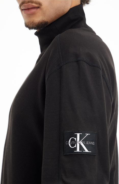 Produktbild Calvin Klein Jeans Badge Waffle Blocking Mock Neck - M (M)