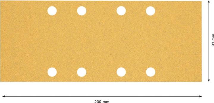 Actual product image Bosch Professional Zubehör Expert C470 Sandpaper with 8 holes for orbital sander, 93 x 230 mm, G 80, 10 pcs. (80)
